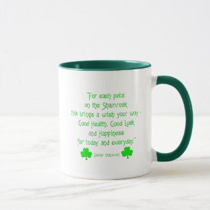 Taza Por cada pétalo en el shamrock...