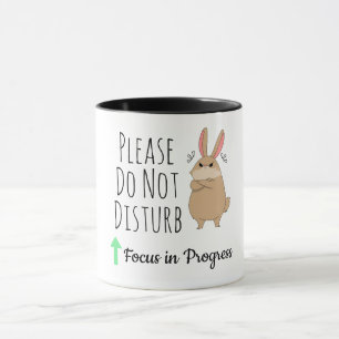Taza 'Por favor no molestar' para compañeros de tr