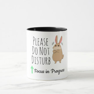 Taza 'Por favor no molestar' para compañeros de tr
