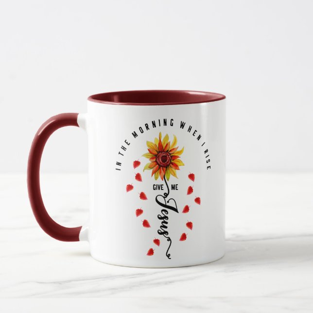 Taza Por la mañana, cuando me levante, denme Jesús Gira (Izquierda)