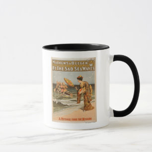 Taza Por las tristes olas del mar "Mensaje de Mikado"