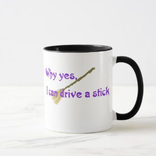 Taza Por qué sí, puedo manejar un palo