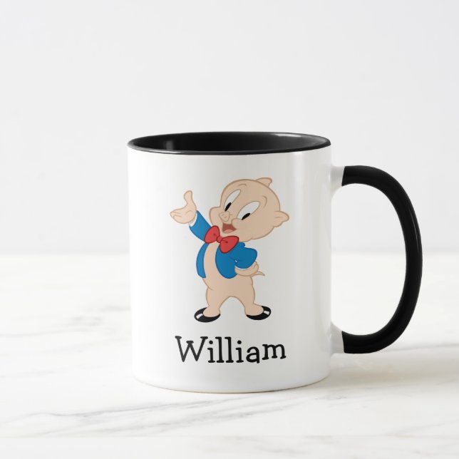 Taza Porky Pig | Pose clásico (Derecha)