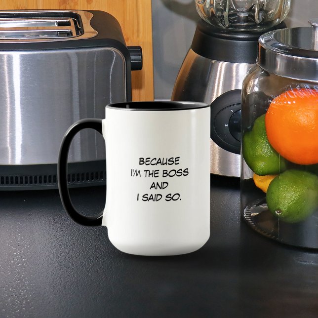 Taza Porque soy el jefe (Subido por el creador)