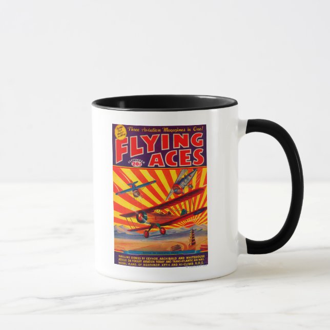 Taza Portada 2 de la revista Flying Aces (Derecha)