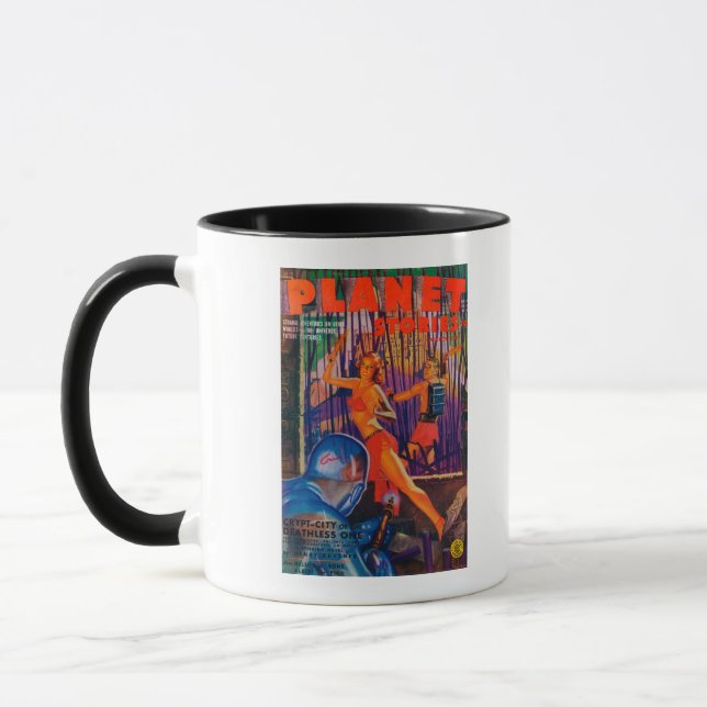 Taza Portada 3 de la revista Planet Stories (Izquierda)