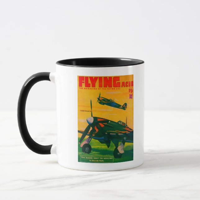 Taza Portada 5 de la revista Flying Aces (Izquierda)