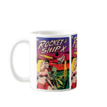 Portada de cómic de ciencia ficción vintage Rocket