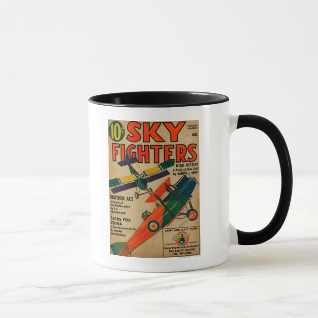 Taza Portada de la revista Sky Fighters (Derecha)