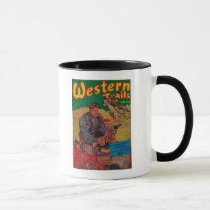 Taza Portada de revista occidental 2 de los rastros