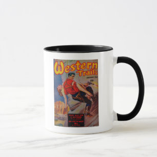 Taza Portada de revista occidental 3 de los rastros