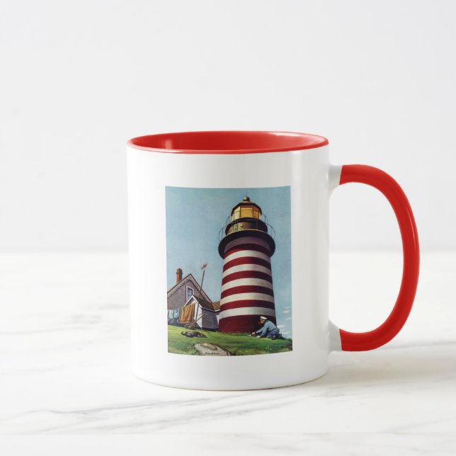 Taza Portero del faro de Stevan Dohanos (Derecha)