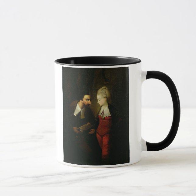 Taza Portia y Shylock "del comerciante de Venecia" A (Derecha)