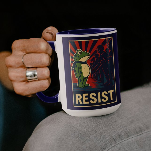Taza Portland Frog Protest (Subido por el creador)