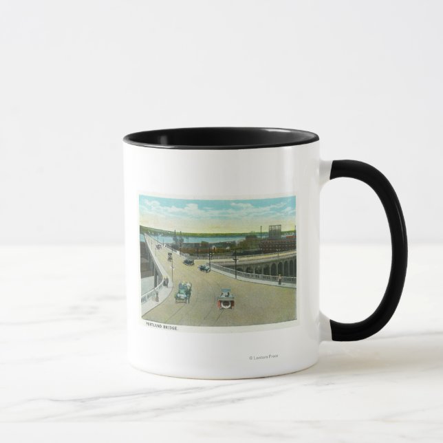 Taza Portland, MaineView del Monumento Longfellow (Derecha)