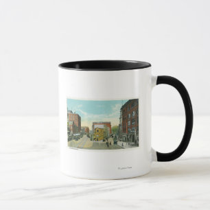 Taza Portland, opinión de MaineScenic del cuadrado del
