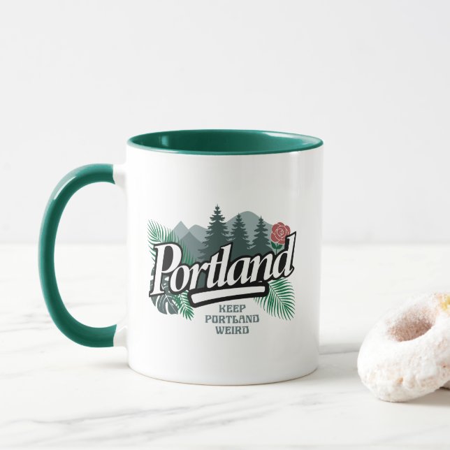 Taza Portland Oregon (Con donut)
