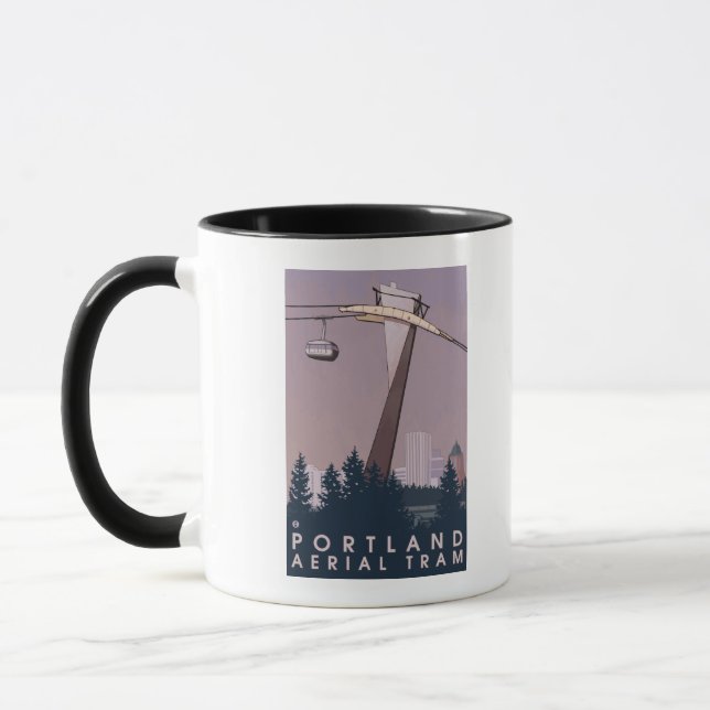 Taza Portland, OregonAerial Tram Scene (Izquierda)