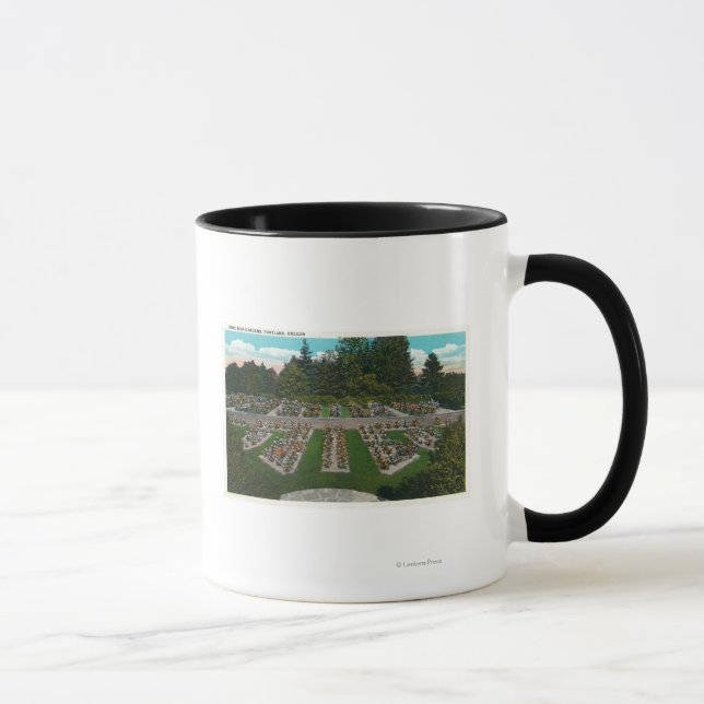 Taza Portland, OregonView of the Rosa Test Gardens (Derecha)