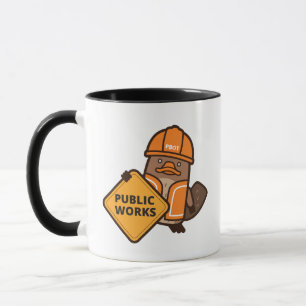Taza Portland Public Works Platypus Mug