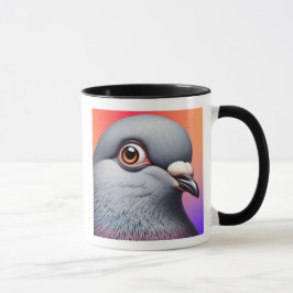 Taza Portrait de pigeon.