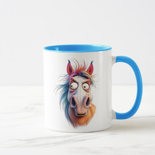 Taza Portrait d'un cheval fou. (Derecha)