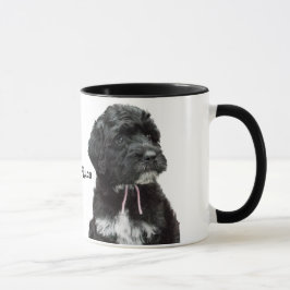 Taza portuguesa del perrito del perro de agua