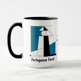 Taza Portuguese Lighthouse Mug – Modern Farol Art Coffe