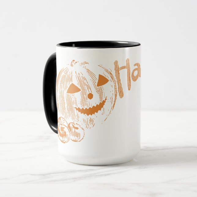 Taza Posada de papá de Jack o Lanterns de Halloween (Anverso izquierdo)