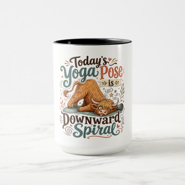 Taza Pose de Yoga Divertida (Centro)