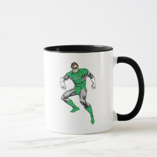 Taza Posiciones en cuclillas verdes de la linterna
