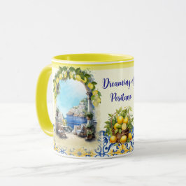 Taza Positano Mug Dreaming de Positano Lemons Amalfi