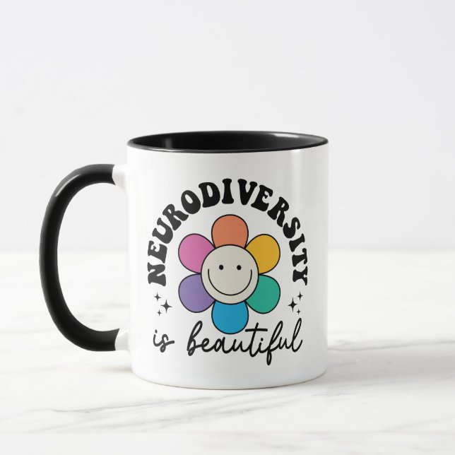 Taza Positive Neurodiversity Acceptance Quote (Izquierda)