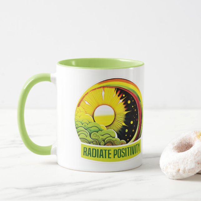 Taza Positividad de radiación (Con donut)