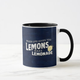 Taza Positivity Power Lemonade Motivational Combo Coffe