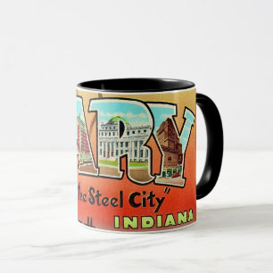 Taza postal de Gary Indiana - Ciudad del Acero