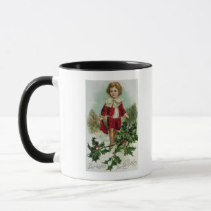 Taza Postal del navidad del Victorian que representa a