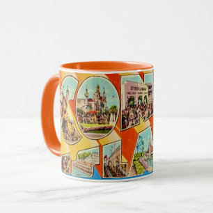 Taza postal retro Coney Island NY