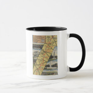 Taza Postales detalladas de la Ruta 15