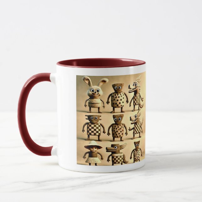 Taza Poste de la familia de amigos extraños: revisores  (Izquierda)