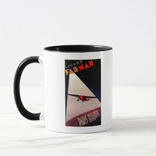 Taza Poste del promo del monoplano de Farman 300 de las