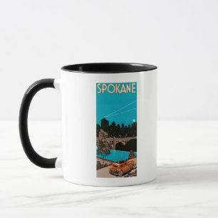 Taza Poster #1Spokane, WA de la publicidad de Spokane