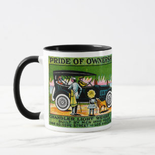 Taza poster de Automóviles de Chandler 1914