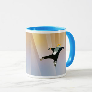 Taza Póster de ciencia ficción de viajes futuros de la