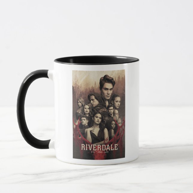 Taza Poster de cráneo de Riverdale Deer (Izquierda)
