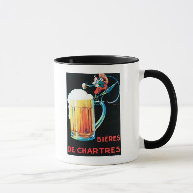 Taza Poster de promoción de cervezas de Chartres (Derecha)