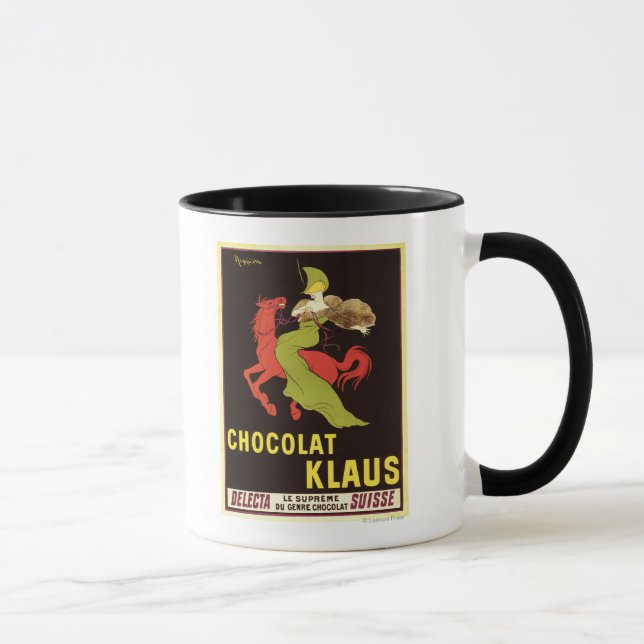 Taza Poster de publicidad de Chocolat Klaus (Derecha)