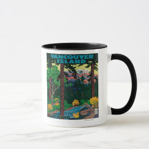 Taza Poster de publicidad de la isla de Vancouver