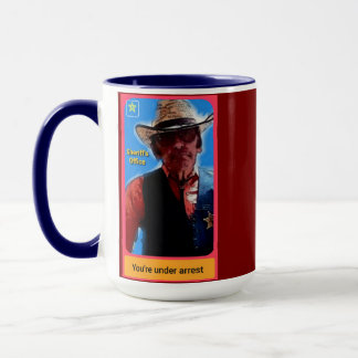 Taza Póster de sheriff, policía misceláneo, póster de a