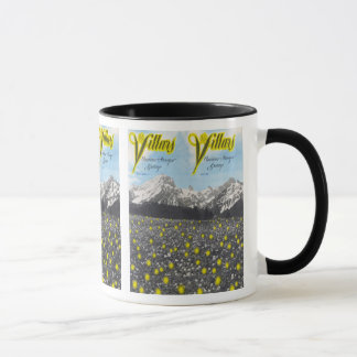 Taza Poster del esquí del vintage, esquí Villars